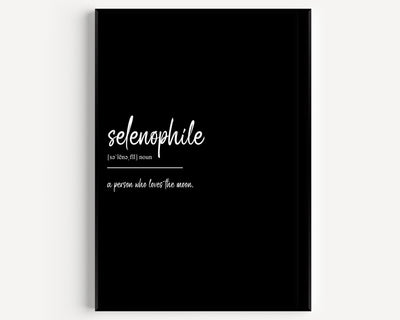 Selenophile Definition Print - Magic Posters