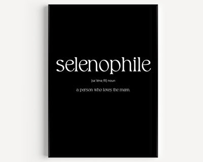 Selenophile Definition Print - Magic Posters