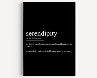 Serendipity Definition Print - Magic Posters