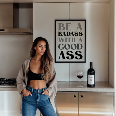 Set Of 2 Personalised Gym Quote Black And White Prints - Magic Posters