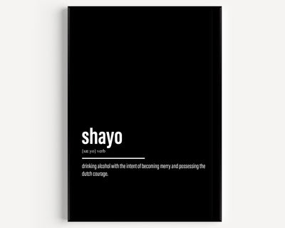Shayo Definition Print - Magic Posters