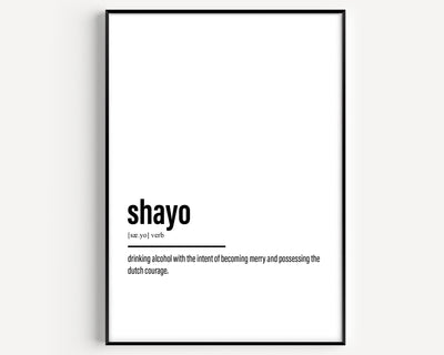 Shayo Definition Print - Magic Posters
