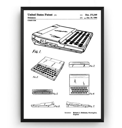 Sinclair ZX81 Computer Patent Print - Magic Posters