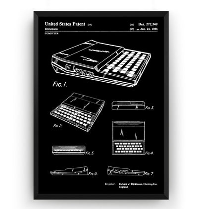 Sinclair ZX81 Computer Patent Print - Magic Posters