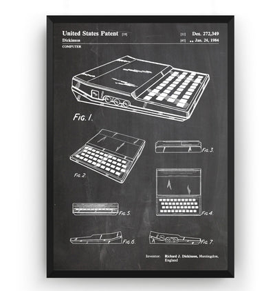 Sinclair ZX81 Computer Patent Print - Magic Posters