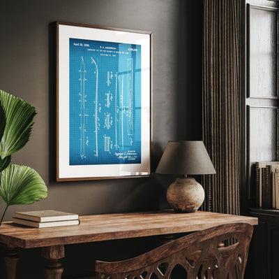 Ski 1936 Patent Print - Magic Posters