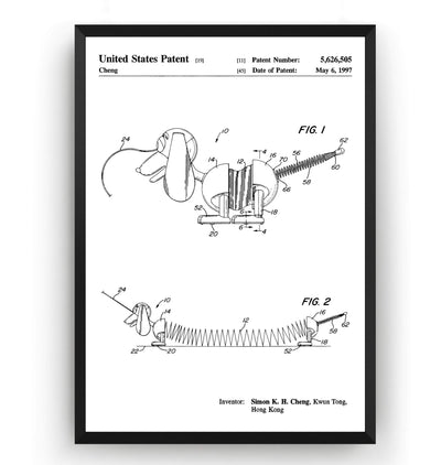 Slinky Dog 1997 Patent Print - Magic Posters
