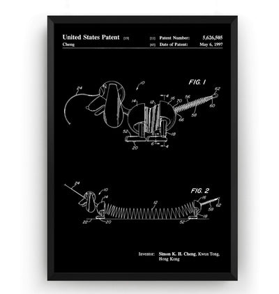 Slinky Dog 1997 Patent Print - Magic Posters