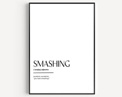 Smashing Definition Print - Magic Posters