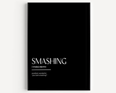 Smashing Definition Print - Magic Posters