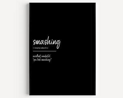 Smashing Definition Print - Magic Posters