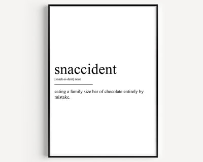 Snaccident Definition Print - Magic Posters