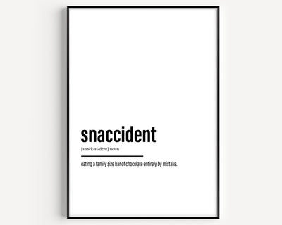 Snaccident Definition Print - Magic Posters