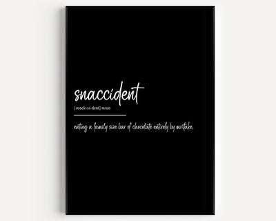 Snaccident Definition Print - Magic Posters