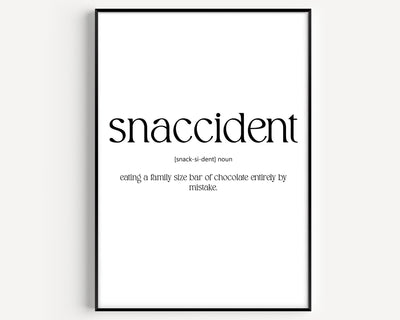 Snaccident Definition Print - Magic Posters