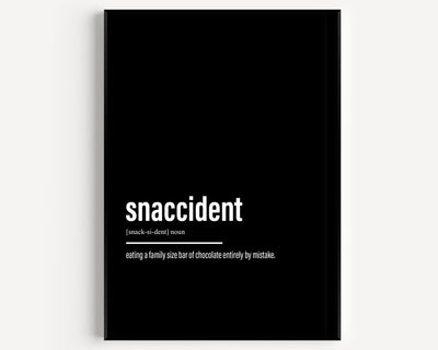 Snaccident Definition Print - Magic Posters