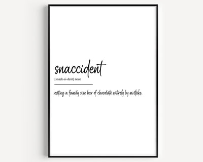 Snaccident Definition Print - Magic Posters