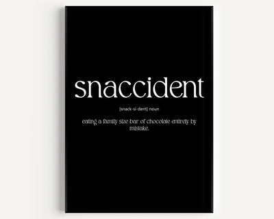 Snaccident Definition Print - Magic Posters