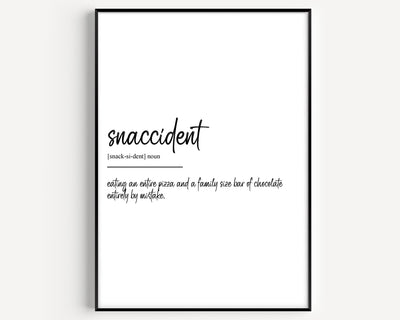 Snaccident Definition Print V2 - Magic Posters