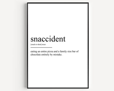 Snaccident Definition Print V2 - Magic Posters