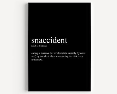 Snaccident Definition Print V3 - Magic Posters