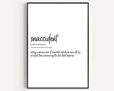 Snaccident Definition Print V3 - Magic Posters