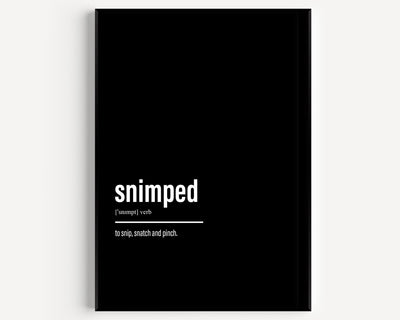 Snimped Definition Print - Magic Posters