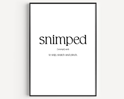Snimped Definition Print - Magic Posters