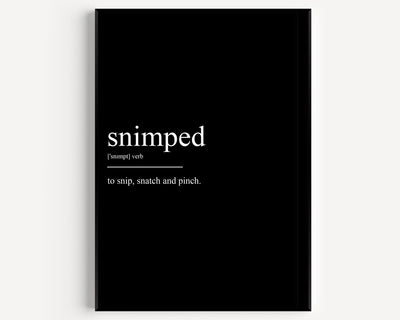 Snimped Definition Print - Magic Posters