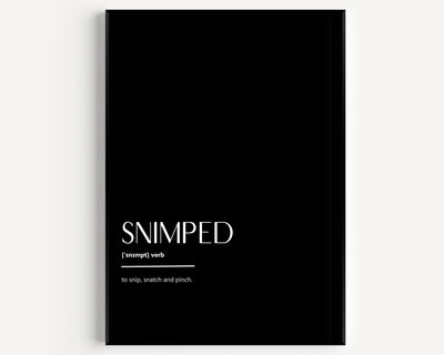 Snimped Definition Print - Magic Posters