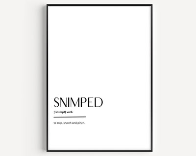 Snimped Definition Print - Magic Posters