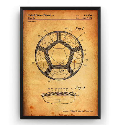 Soccer Ball 1982 Patent Print - Magic Posters