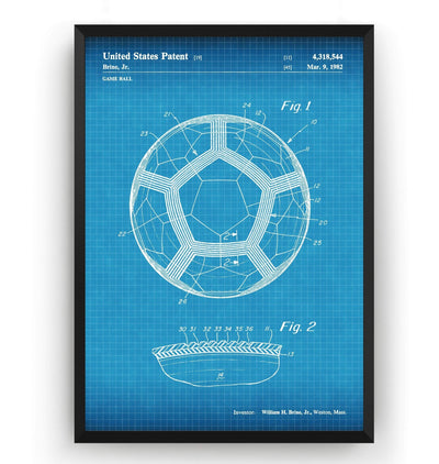 Soccer Ball 1982 Patent Print - Magic Posters