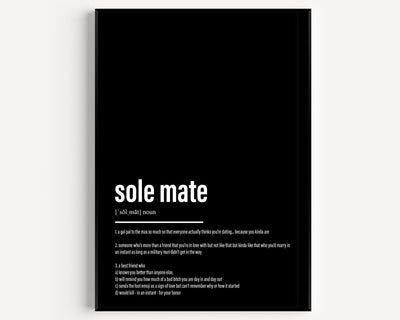 Sole Mate Definition Print - Magic Posters
