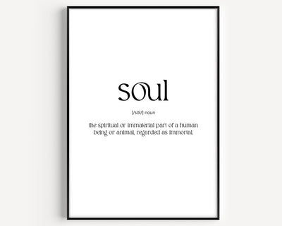 Soul Definition Print - Magic Posters