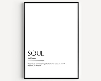 Soul Definition Print - Magic Posters