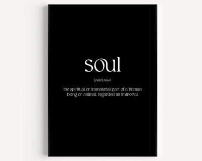 Soul Definition Print - Magic Posters