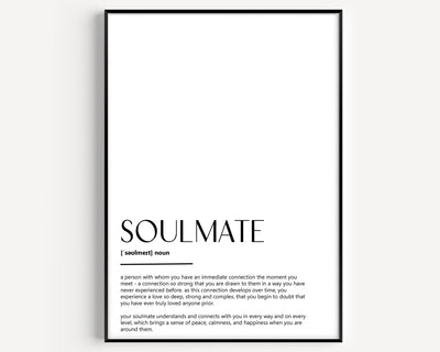 Soulmate Definition Print - Magic Posters
