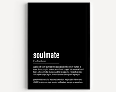 Soulmate Definition Print - Magic Posters