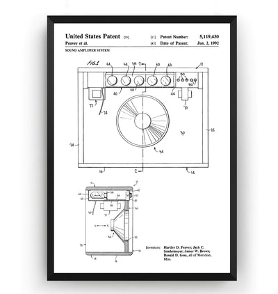 Sound Amplifier System 1992 Patent Print - Magic Posters