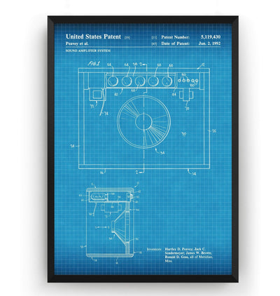 Sound Amplifier System 1992 Patent Print - Magic Posters