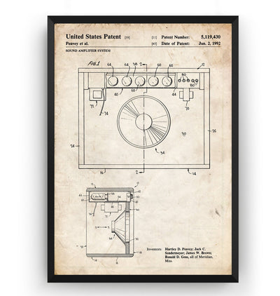 Sound Amplifier System 1992 Patent Print - Magic Posters