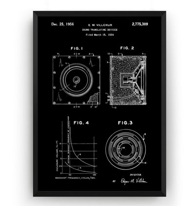 Sound Translating Devices 1954 Patent Print - Magic Posters