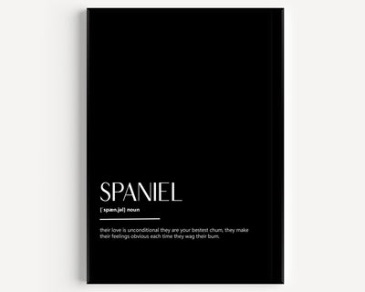 Spaniel Definition Print - Magic Posters