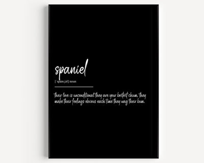 Spaniel Definition Print - Magic Posters
