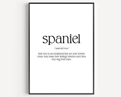 Spaniel Definition Print - Magic Posters