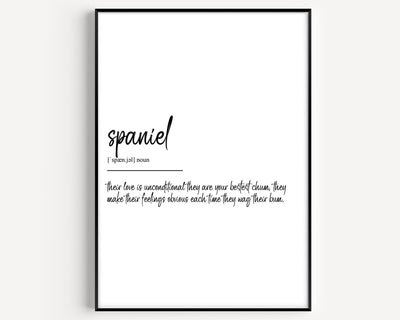 Spaniel Definition Print - Magic Posters