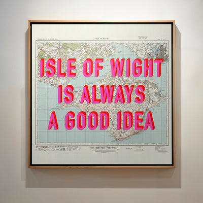 Isle Of Wight Retro Pop Art Map Print