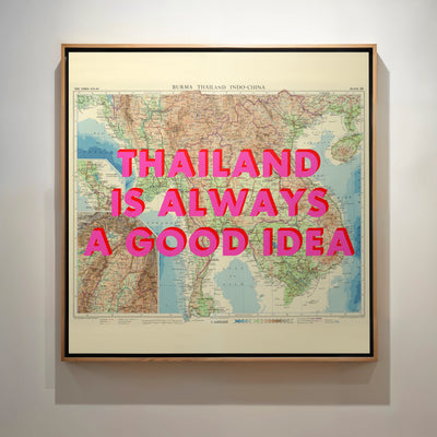 Thailand Retro Pop Art Map Print