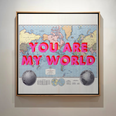 World Retro Pop Art Map Print - Magic Posters